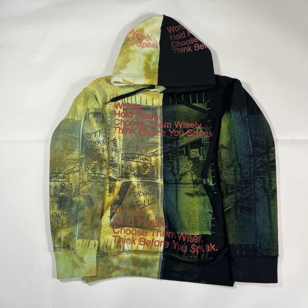 Snow Milk Hoodie - Words Hold Power-‎ Small Stylish 24124